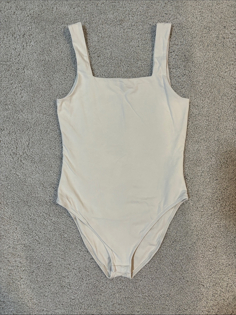 Old Navy Cream Square-Neck Bodysuit